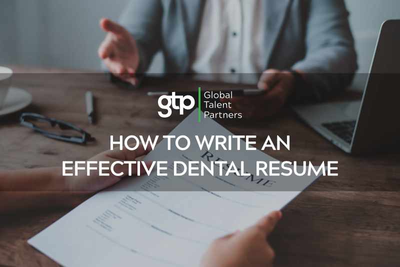How to write a dental resume